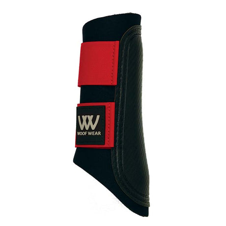 Woof Wear Club Brushing Boot #colour_black-royal-red