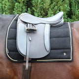 Supreme Products Royal Occasion Suede Saddle Pad #colour_black-gold