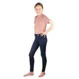 Hy Equestrian Elevate Mizs Denim Breeches #colour_dark-blue