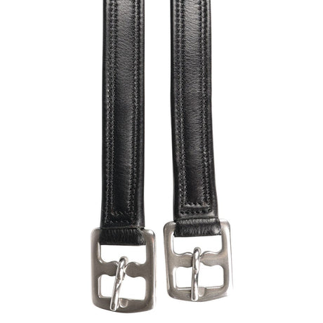 Hy Equestrian Super Soft Children's Stirrup Leathers #colour_black