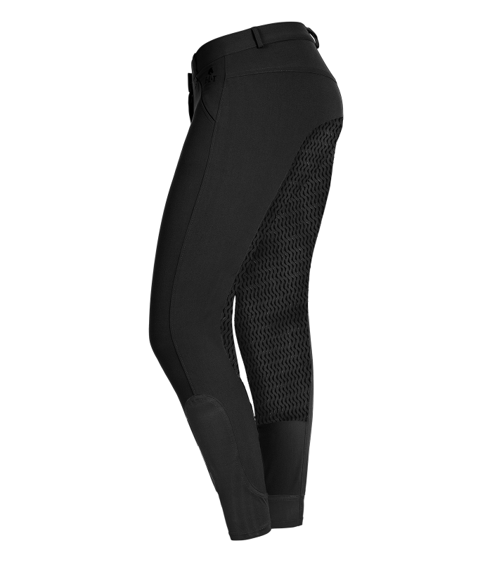 E.L.T Ladies Dahlia Silicone Riding Breeches #colour_black