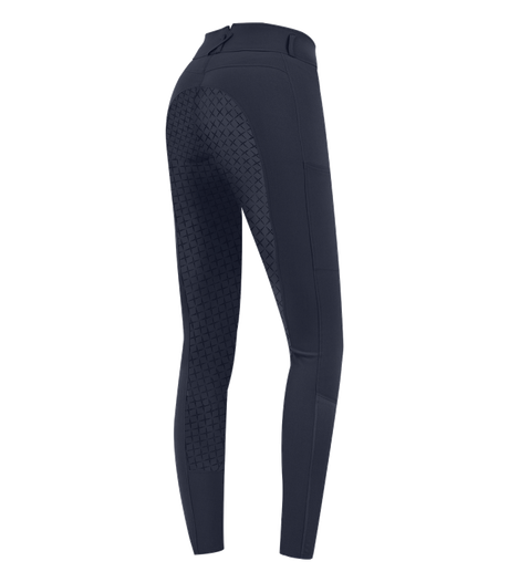 E.L.T Micro Ladies Sport Silicone High Waist Riding Breeches #colour_night-blue