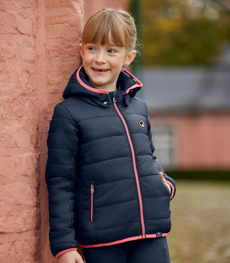 E.L.T Lucky Liv Children's Quilted Jacket #colour_night-blue