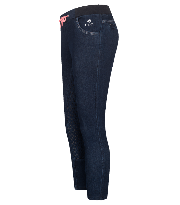 E.L.T Lucky Lia Children's Jeans Riding Leggings #colour_night-blue