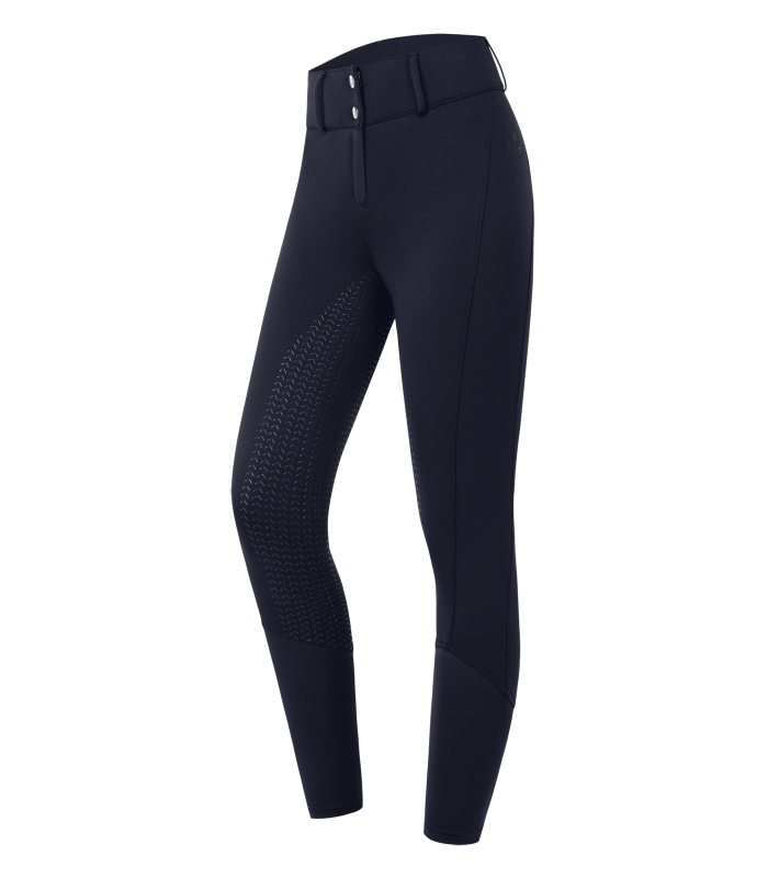 E.L.T Essential Ladies High Waist Silicone Breeches #colour_deep-blue