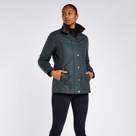 Dubarry Womens Mountrath Wax Jacket #Colour_dark-pebble