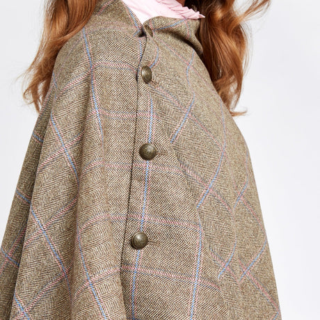 Dubarry Womens Hazelwood Tweed Poncho #colour_woodrose