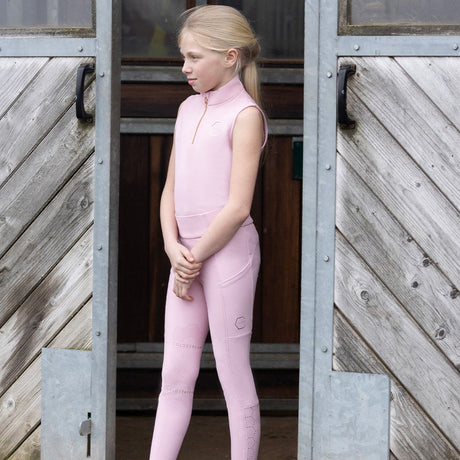 Coldstream Next Generation Chldren's Cranshaws Riding Tights #colour_blush-pink