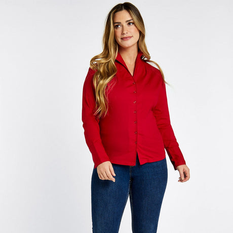 Dubarry Womens Snowdrop Shirt #colour_cardinal