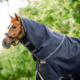 Horseware Ireland Rambo Supreme Hood 150g #colour_navy-thunderstorm-grey-silver