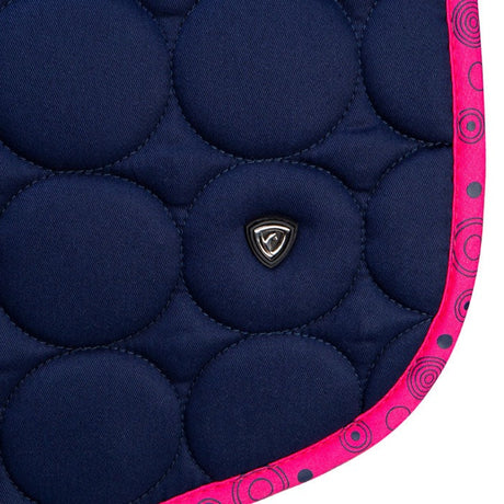 Hy Equestrian DynaMizs Ecliptic Close Contact Saddle Pad #colour_navy-magenta