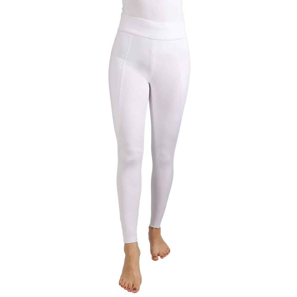 Hy Equestrian Children's Melton Riding Tights #colour_white