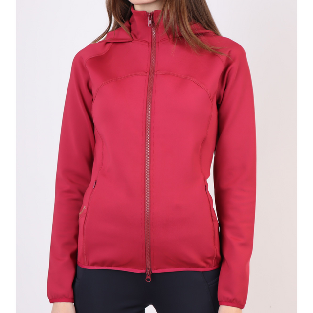 Montar Liza Hoody With Rosegold Crystals Full Zip #colour_mud