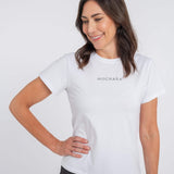 Mochara Cotton Logo T-Shirt #colour_white-grey