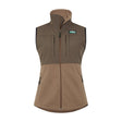 Ridgeline Womens Hybrid Vest Fleece #colour_bark-light-bark