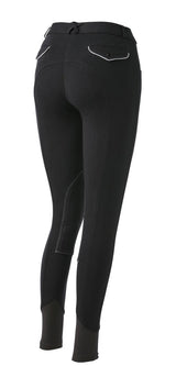 Equitheme Children's Pro Breeches #colour_black-white