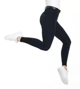 Equitheme Ladies Safir Silicone Full Seat Breeches #colour_black-blue