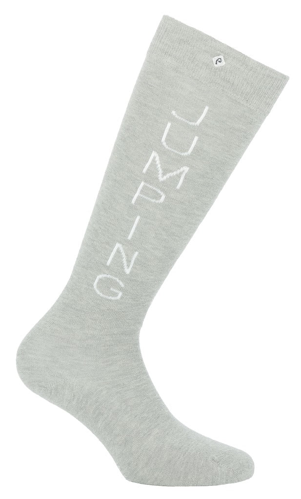 Equitheme Jumping Socks #colou_light grey-white