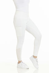 Equitheme Ladies Brigitte Silicone Seat Pull-On Breeches #colour_white