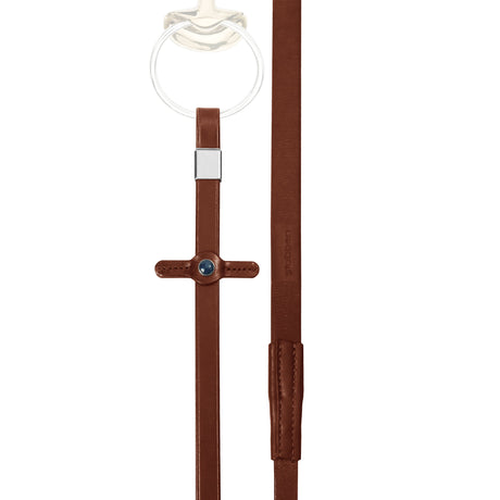 Stubben All Weather Grip Rubber Reins with Slide/Lock Buckle #colour_redwood