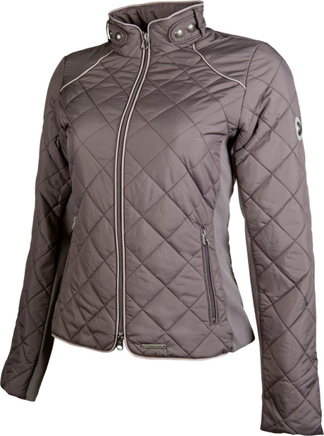 HKM Melody Quilted Jacket #colour_brown