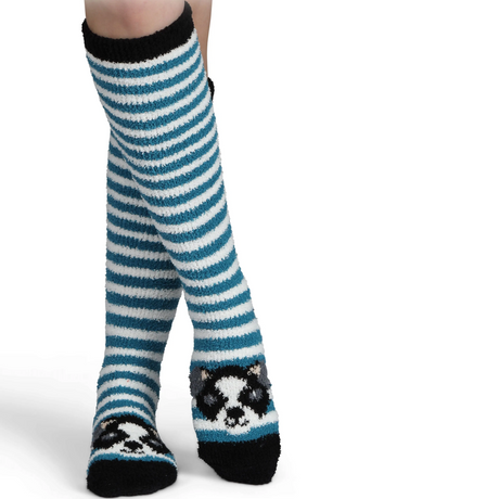 Shires Ladies Fluffy Socks #colour_dog