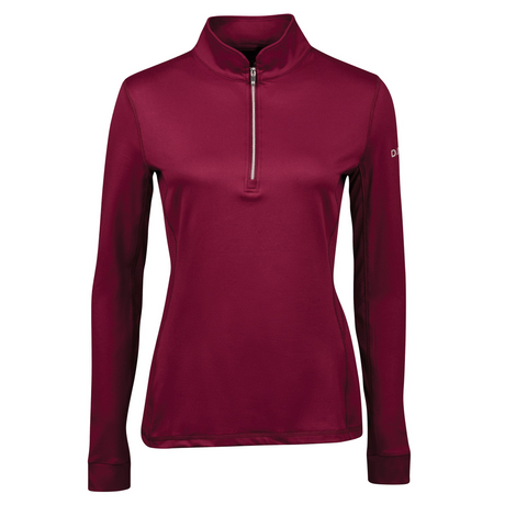 Dublin Kylee Long Sleeve Ladies Technical Shirt #colour_deep-crimson-red