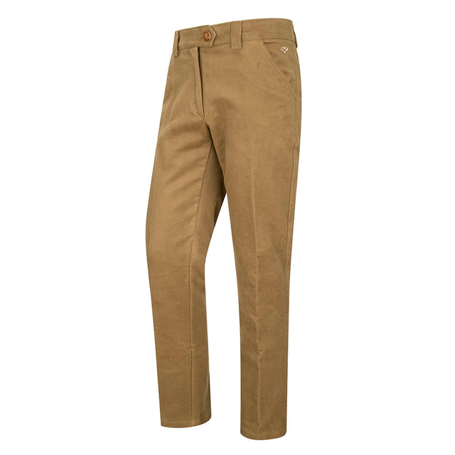 Hoggs of Fife Carrick Men's Technical Stretch Moleskin Trouser #colour_dried-moss