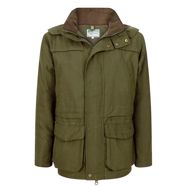 Hoggs of Fife Kincraig Men's Waterproof Field Jacket #colour_olive-green