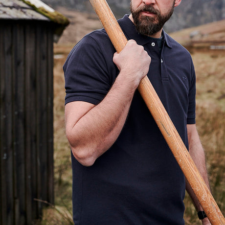 Hoggs of Fife Largs Men's Pique Polo Shirt #colour_navy