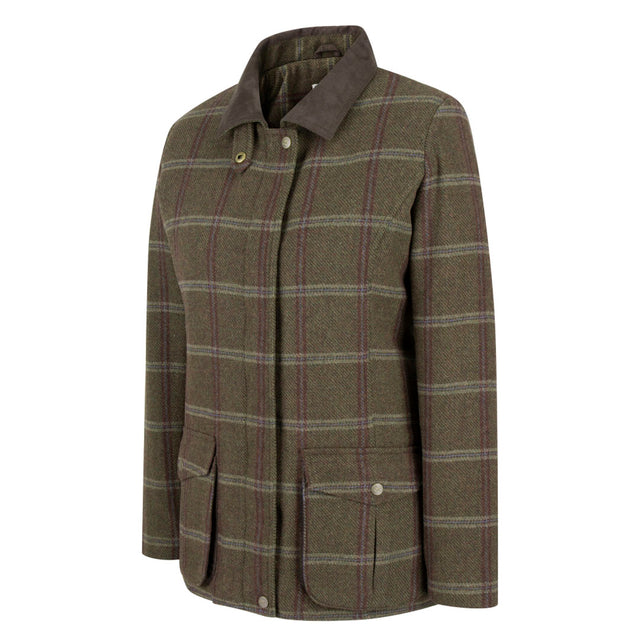 Hoggs of Fife Musselburgh Ladies Tweed Field Coat #colour_bracken-tweed