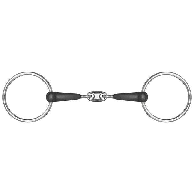 Mackey Double Jointed Rubber Snaffle Bit