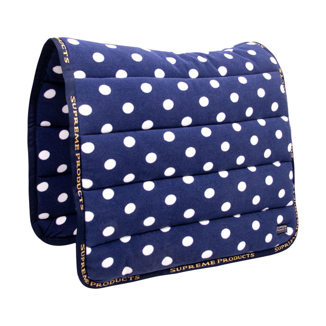 Supreme Products Dotty Fleece Saddle Pad  #colour_noble-navy