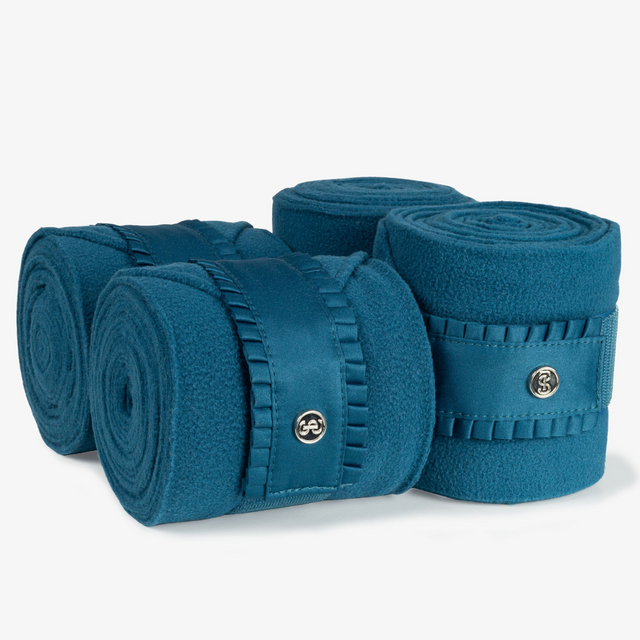 PS of Sweden Petrol Blue Ruffle Polo Bandages #colour_petrol-blue