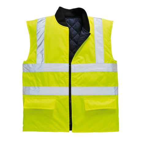 Portwest Hi-Vis Reversible Bodywarmer #colour_yellow