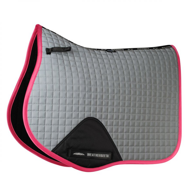 Weatherbeeta Reflective Prime All Purpose Saddle Pad #colour_silver-pink