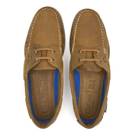 Chatham Deck II G2 Premium Leather Boat Shoes #colour_walnut