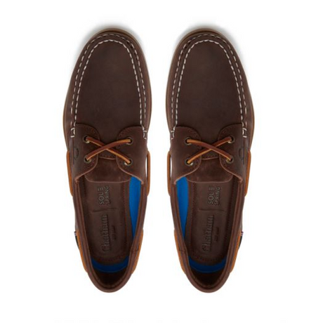 Chatham Deck II G2 Premium Leather Boat Shoes #colour_chocolate