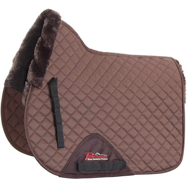 Shires Performance Supafleece Saddlecloth #colour_brown