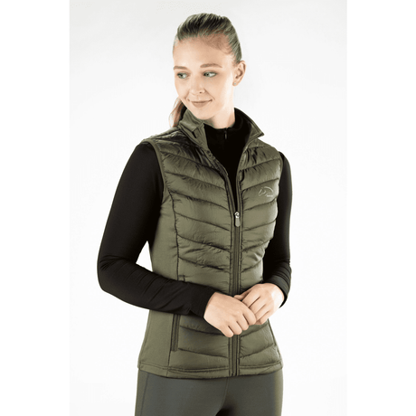 HKM Basel Style Jersey/Nylon Vest #colour_olive-green